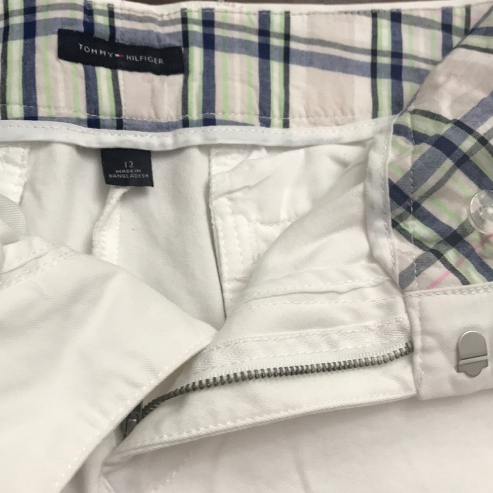 Tommy Hilfiger Sz 12 White Chinos Bermuda slant - Picture 4 of 5